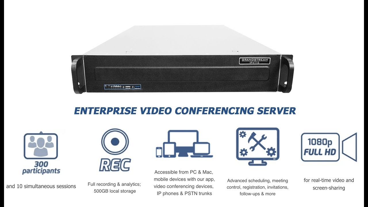 Grandstream IPVT10 Enterprise Video Conferencing Server - Image 2
