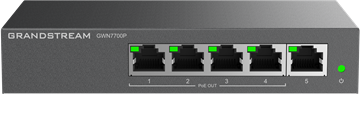 Grandstream GWN7700P 5-Port Gigabit 4-Port PoE+ Switch