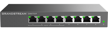 Grandstream GWN7701P 8-Port Gigabit 4-Port PoE+ Switch