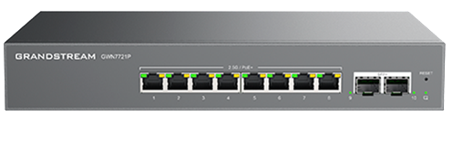 Grandstream GWN7721P 10-Port Layer 2 Lite Managed 2.5 Gigabit PoE Switch