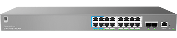 Grandstream GWN7802P Pro 16-Port Gigabit Enterprise Layer 2++ Managed PoE Network Switch